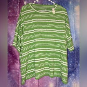 New aerie striped short sleeve shirt